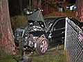 WATCH IT Man Badly Hurt In Stolen Car Crash | BahVideo.com