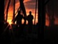 Fishing nets at sunset | BahVideo.com