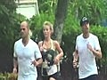 Julianne Hough and Ryan Seacrest Sweat It Out | BahVideo.com