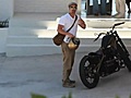 X17 Xclusive - Brad Pitt Back On His Motorcycle | BahVideo.com