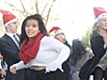 Santa flashmob | BahVideo.com
