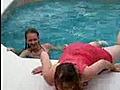 Girl Too Drunk To Leave The Pool | BahVideo.com