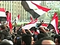 EGYPTIAN FLAGS WAVE IN A CROWD - HD | BahVideo.com