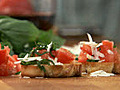 Tomato Basil Crostini Recipe  | BahVideo.com