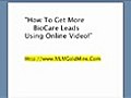 How To Get More BIOCARE Leads Using YouTube Video  | BahVideo.com