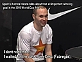Andr s Iniesta on his World Cup goal | BahVideo.com