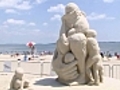 Sand sculptures line Revere Beach | BahVideo.com