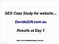 Gold Coast SEO Expert shows web design results after 17 days | BahVideo.com