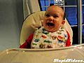 Baby Laughs At Chicken Noodle Soup | BahVideo.com