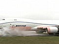 Jumbo Jet Makes a Giant Splash | BahVideo.com