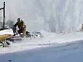 Snowmobile Crash | BahVideo.com