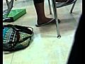 Teenage girl feet in school | BahVideo.com