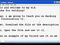 MSN Hack Conversation | BahVideo.com