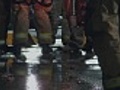 Firemen Feet Silhouette 02 | BahVideo.com