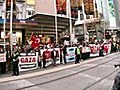 Protest at Israel s attack on Gaza peace  | BahVideo.com