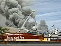 People Near Ohio Scrap Fire Urged To Stay Inside | BahVideo.com