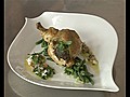 Supr me de poulet contis au pistou et la sauce vierge | BahVideo.com