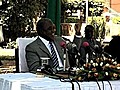 Monkey Pees On President Of Zambia | BahVideo.com