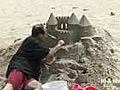 Sandcastle Creating the Grand Entrance | BahVideo.com