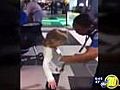 TSA agents give 6-year-old girl a pat down | BahVideo.com