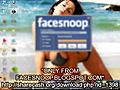 Facebook Hack for Mac amp PC Facesnoop v1 35 | BahVideo.com