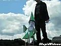 Water Rocket Changes Direction | BahVideo.com