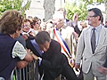 FRANCE Sarkozy physically attacked during  | BahVideo.com