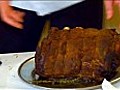 Christmas dinner: how to carve the perfect rib of beef | BahVideo.com