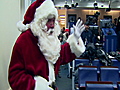 Santa stops by the WH briefing room | BahVideo.com