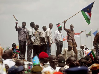 A new flag raised South Sudan celebrates birth | BahVideo.com