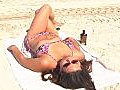 Bikini-clad Brunette On The Beach-8 Stock Footage | BahVideo.com