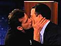 Charlie Sheen kisses Jimmy Kimmel on his very moist lips Video | BahVideo.com