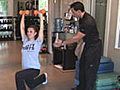 Thinner Tighs Tighter Tummy Overhead Lunge | BahVideo.com