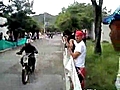 Flying Motorcycle Into Crowd | BahVideo.com