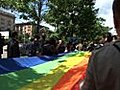 Gay activists protest in Moscow | BahVideo.com