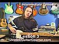 Free Electric Guitar Lessons Intermediate Week  | BahVideo.com
