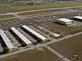 Royalty Free Stock Video SD Footage Aerial Footage of a Helicopter Landing at Tamiami Airport in Miami Florida | BahVideo.com