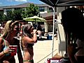 Ocean Vida - We have a winner Bikini Pong at the Ocean Vida Bikini Booth | BahVideo.com