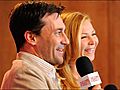Cannes Interview Jon Hamm and Jennifer Westfeldt | BahVideo.com