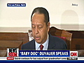  amp 039 Baby Doc amp 039 Duvalier speaks | BahVideo.com