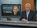 Letterman Back With Quips Apology | BahVideo.com