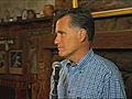 Romney holds short presser after small  | BahVideo.com