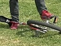 How to Ride a Unicycle Kick Up Unicycle Trick | BahVideo.com