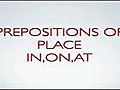 How to Use the Preposition of Place  | BahVideo.com