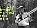 Stihl MS 211C Chainsaw | BahVideo.com