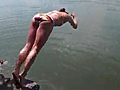Hot Girl Fails At Jumping Off A Cliff | BahVideo.com