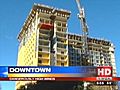 Building materials blown off downtown high-rise | BahVideo.com