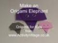 Origami Elephant - How to Fold One  | BahVideo.com