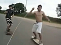 Tow Skating Has A Horrific Wipeout | BahVideo.com