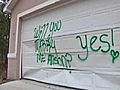Proposal Spray Painted On Wrong House | BahVideo.com